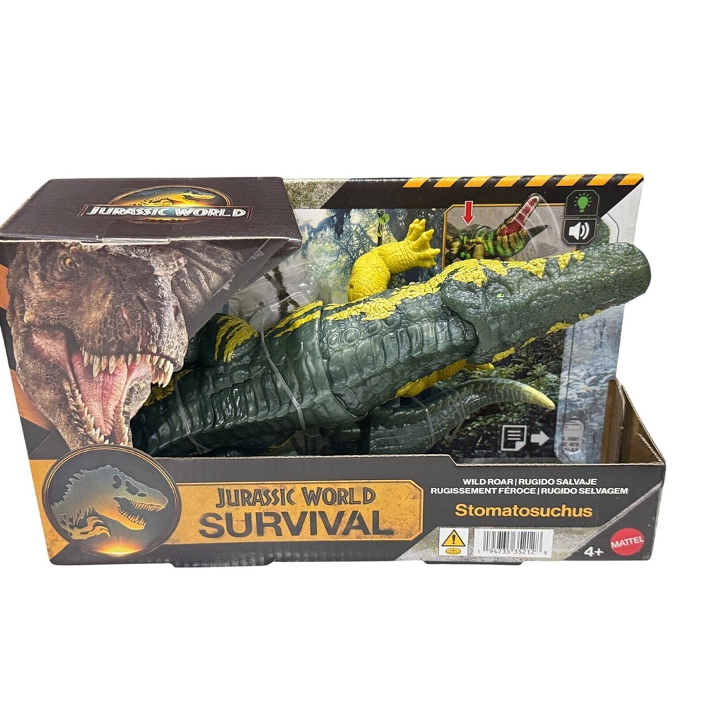 Jurassic World Survival Wild Roar Stomatosuchus 14.5-inch Dinosaur Action Figure